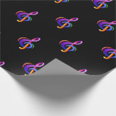 Treble Clef Black Geschenkpapier (Ecke)