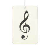Treble Clef Car Air Freshener Autolufterfrischer (Vorderseite)