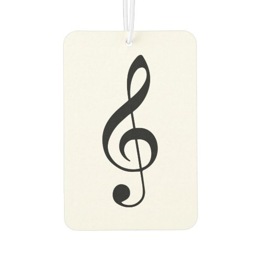 Treble Clef Car Air Freshener Autolufterfrischer (Rückseite)