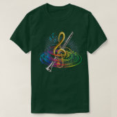 Treble Clef Clarinet T-Shirt (Design vorne)