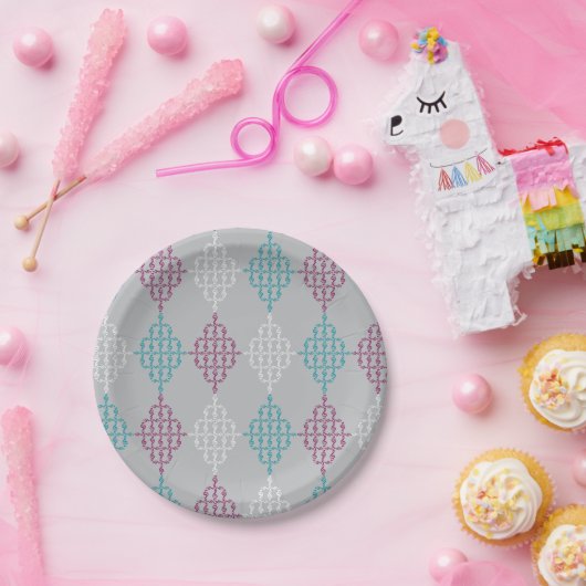 Treble Clef Diamonds Pappteller (Party)