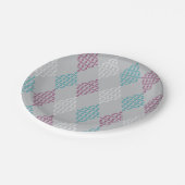 Treble Clef Diamonds Pappteller (Schrägansicht)