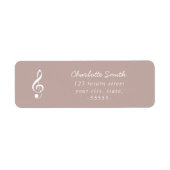 Treble Clef Elegante Script Music Teacher Modern (Vorne)