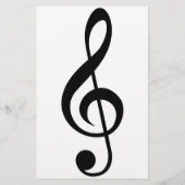 Treble Clef G-Clef Musical-Symbol Flyer (Hinten)