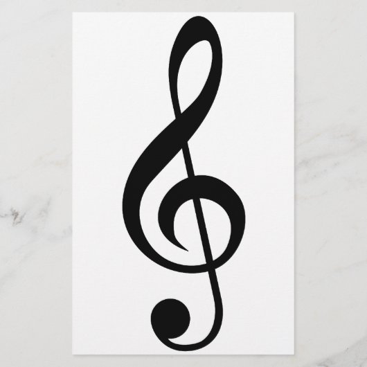 Treble Clef G-Clef Musical-Symbol Flyer (Hinten)