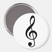 Treble Clef G-Clef Musical-Symbol Magnet (Vorderseite/Rückseite)