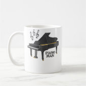 Treble Clef Grand Piano Man Kaffeetasse (Links)