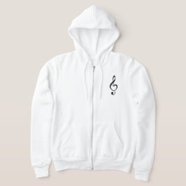 Treble Clef Heart Musiknote Hoodie