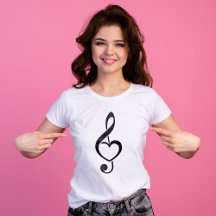 Treble Clef Heart Musiknote