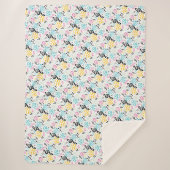 Treble Clef im Stil der 90er Jahre / Musiknoten Sherpadecke (Vorderseite)