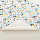 Treble Clef im Stil der 90er Jahre / Musiknoten Sherpadecke (3/4)