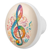 Treble Clef Keramikknauf (Rechts)