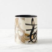 Treble Clef Komposition Gold Musiker Tasse (Zentrum)