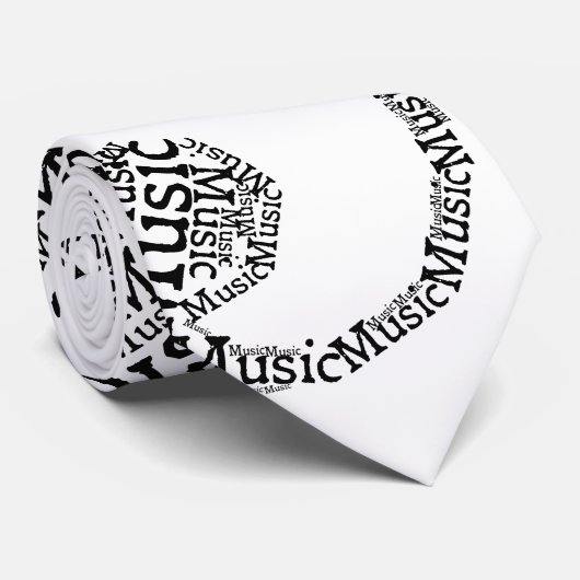 Treble Clef Krawatte (Gerollt)