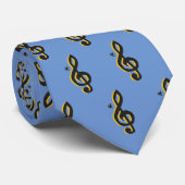 Treble Clef Krawatte (Gerollt)