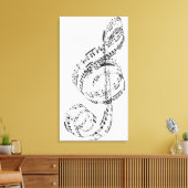 Treble Clef Leinwanddruck (Insitu (Wohnzimmer))