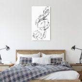 Treble Clef Leinwanddruck (Insitu (Schlafzimmer))