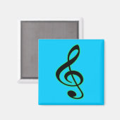 Treble Clef Magnet (Vorderseite/Rückseite)