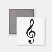 Treble Clef Magnet (Vorderseite/Rückseite)