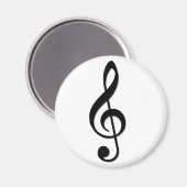 Treble Clef Magnet (Vorderseite/Rückseite)