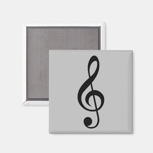 Treble Clef Magnet (Vorderseite/Rückseite)