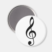 Treble Clef Magnet (Vorderseite/Rückseite)