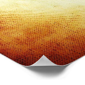 Treble Clef mit Klaviertasten Poster (Ecke)