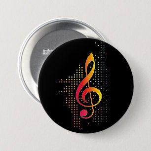 Treble Clef Music Button