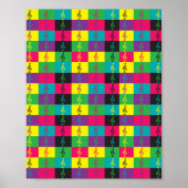 Treble Clef Music Colorful Poster (Vorne)