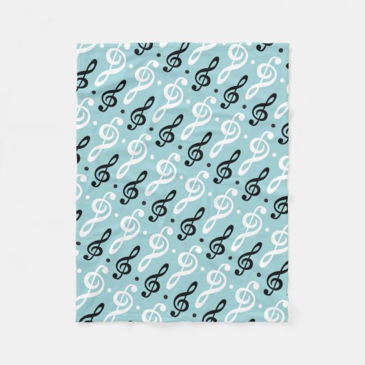 Treble Clef Music Gift Musician Teacher Band Fleecedecke (Vorderseite)