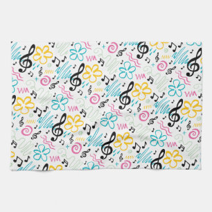 Treble Clef Music Gift Musician Teacher Band Geschirrtuch