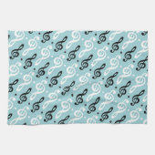 Treble Clef Music Gift Musician Teacher Band Geschirrtuch (Horizontal)