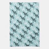 Treble Clef Music Gift Musician Teacher Band Geschirrtuch (Vertikal)