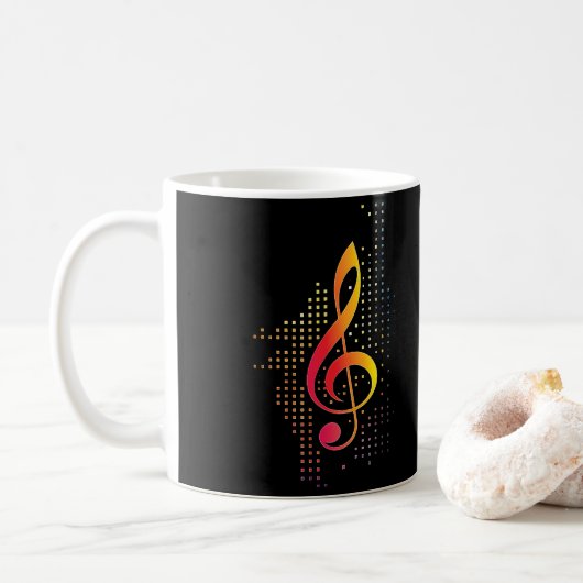 Treble Clef Music Kaffeetasse (Mit Donut)