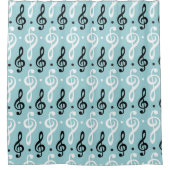 Treble Clef Music Lover Musician Gift Orchestra Duschvorhang (Vorderseite)