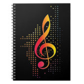 Treble Clef Music Notizblock (Vorderseite)