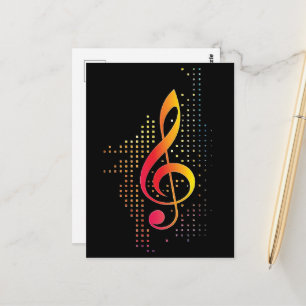 Treble Clef Music Postkarte