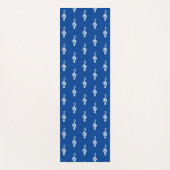 Treble Clef Music Symbol Blue und White Yogamatte (Vorderseite)
