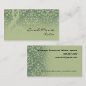 Treble Clef Music Teacher Studio Musician Visitenkarte (Vorne/Hinten)