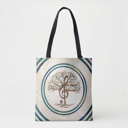 Treble Clef Music Tree Tasche (Vorderseite)