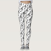 Treble Clef Musical Leggings (Vorderseite)