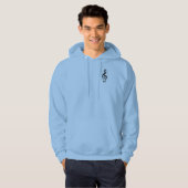 Treble Clef Musical Note Hoodie (Vorne ganz)