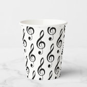 Treble Clef Musical Paper Cup Pappbecher (Links)