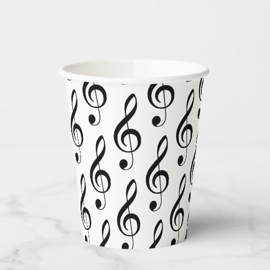 Treble Clef Musical Paper Cup Pappbecher (Links)