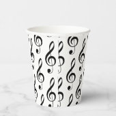 Treble Clef Musical Paper Cup Pappbecher (Rechts)