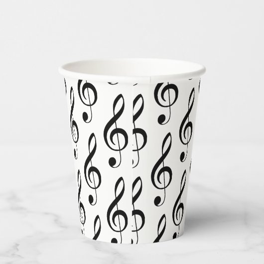 Treble Clef Musical Paper Cup Pappbecher (Rechts)