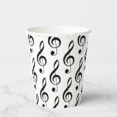 Treble Clef Musical Paper Cup Pappbecher (Vorderseite)