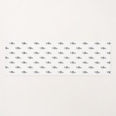 Treble Clef Musical Schwarz-weiß Singer Yoga Mat Yogamatte (Vorderseite (Horizontal))