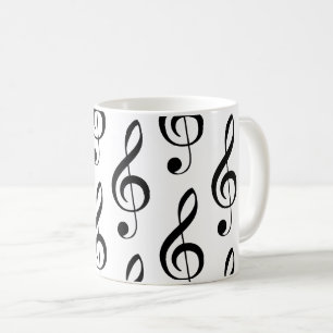 Treble Clef Musical Tasse