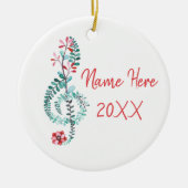 Treble Clef Musician Gift Musik Keramik Ornament (Vorne)